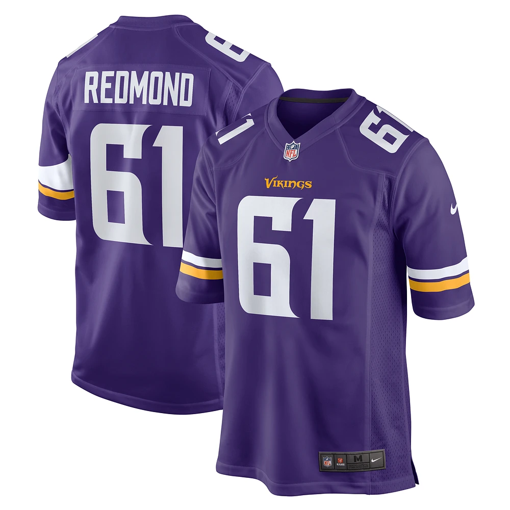 Men's Nike Jalen Redmond  Purple Minnesota Vikings Game Jersey