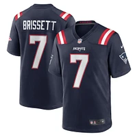 Men's Nike Jacoby Brissett  Navy New England Patriots Game Jersey