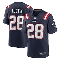 Men's Nike Alex Austin  Navy New England Patriots Game Jersey