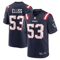 Men's Nike Christian Elliss  Navy New England Patriots Game Jersey