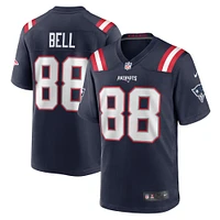 Men's Nike Jaheim Bell  Navy New England Patriots Game Jersey