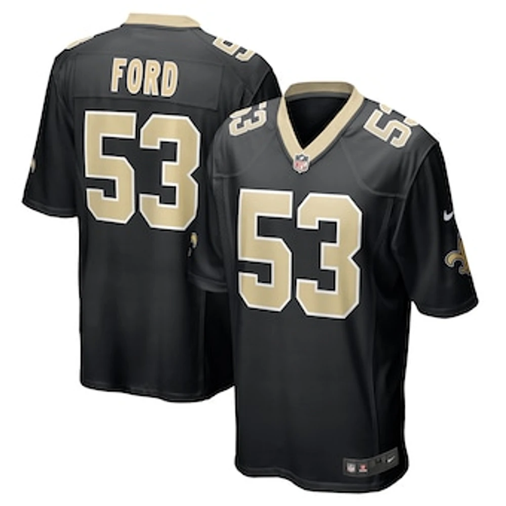 Men's Nike Jaylan Ford  Black New Orleans Saints Game Jersey