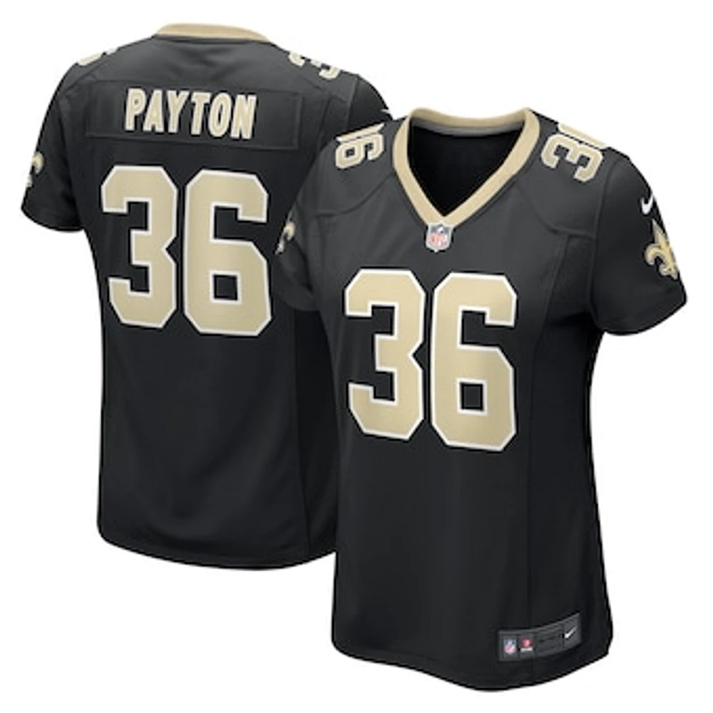 Women's Nike Rico Payton  Black New Orleans Saints Game Jersey