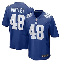 Men's Nike Benton Whitley  Royal New York Giants Team Game Jersey