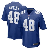 Men's Nike Benton Whitley  Royal New York Giants Team Game Jersey