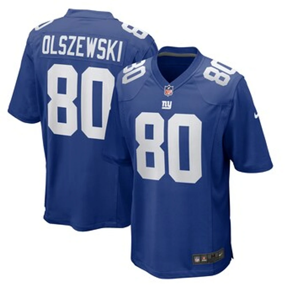 Men's Nike Gunner Olszewski  Royal New York Giants Team Game Jersey