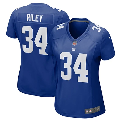 Women's Nike Elijah Riley  Royal New York Giants Game Jersey