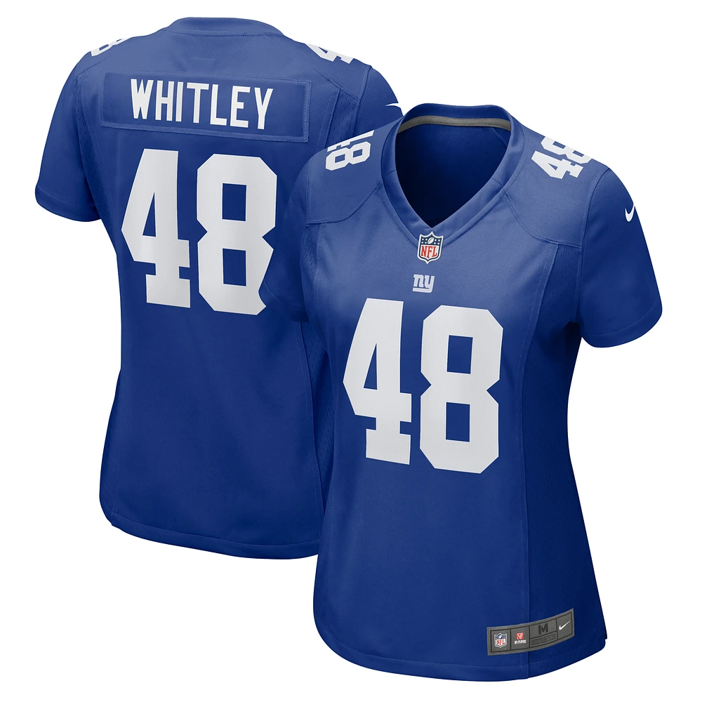 Women's Nike Benton Whitley  Royal New York Giants Game Jersey