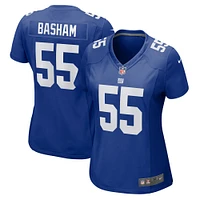 Women's Nike Boogie Basham  Royal New York Giants Game Jersey