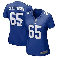 Women's Nike Austin Schlottmann  Royal New York Giants Game Jersey