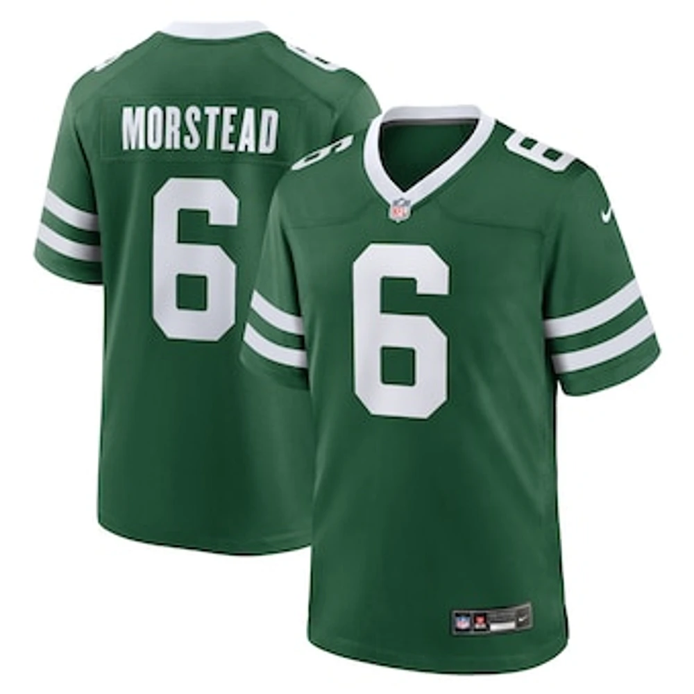 Men's Nike Thomas Morstead Legacy Green New York Jets Team Game Jersey