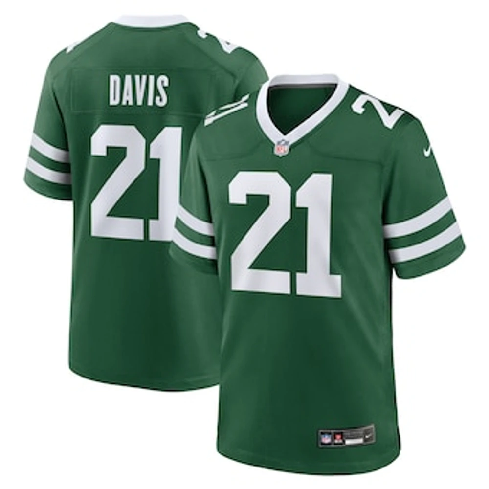 Men's Nike Ashtyn Davis Legacy Green New York Jets Team Game Jersey