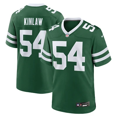 Men's Nike Javon Kinlaw Legacy Green New York Jets Team Game Jersey