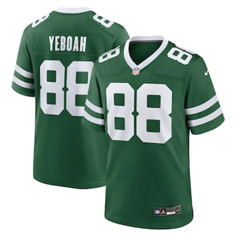 Men's Nike Kenny Yeboah Legacy Green New York Jets Team Game Jersey