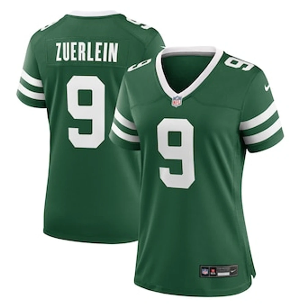 Women's Nike Greg Zuerlein Legacy Green New York Jets Team Game Jersey