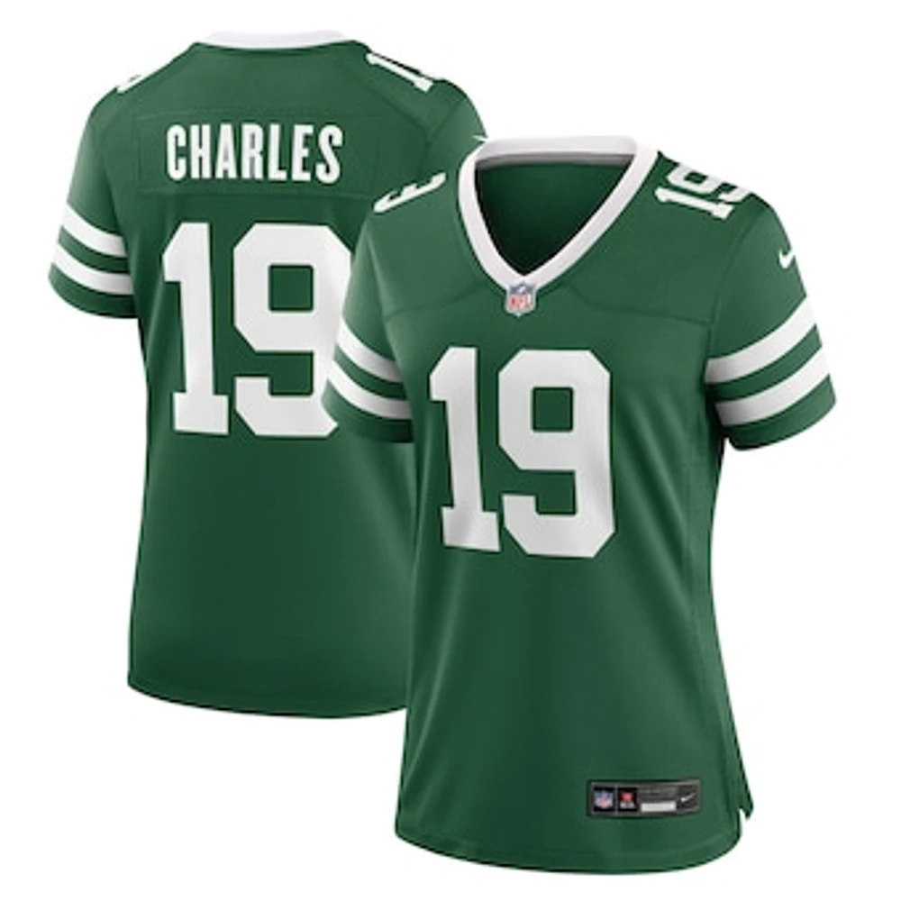 Women's Nike Irvin Charles Legacy Green New York Jets Team Game Jersey