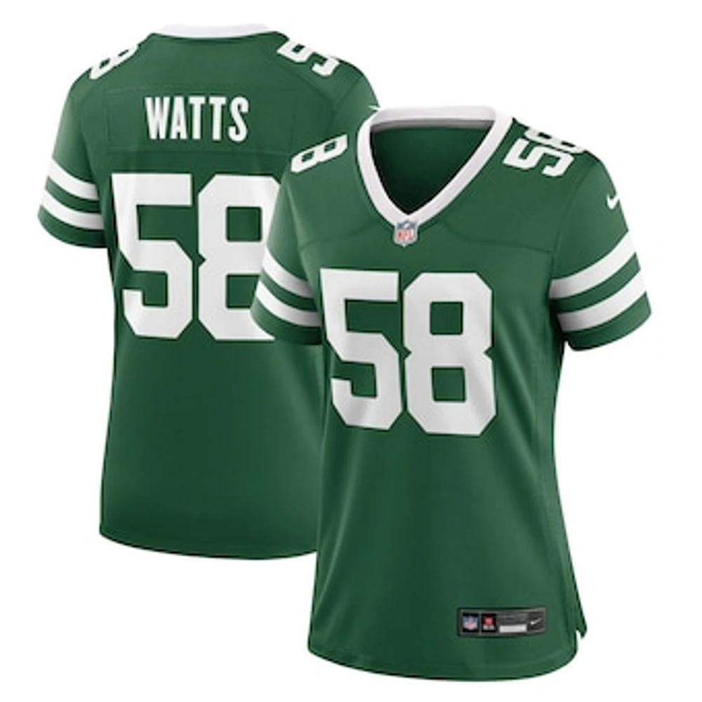 Women's Nike Eric Watts Legacy Green New York Jets Team Game Jersey