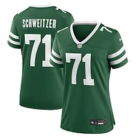 Women's Nike Wes Schweitzer Legacy Green New York Jets Team Game Jersey