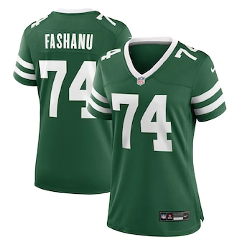 Women's Nike Olu Fashanu Legacy Green New York Jets Team Game Jersey