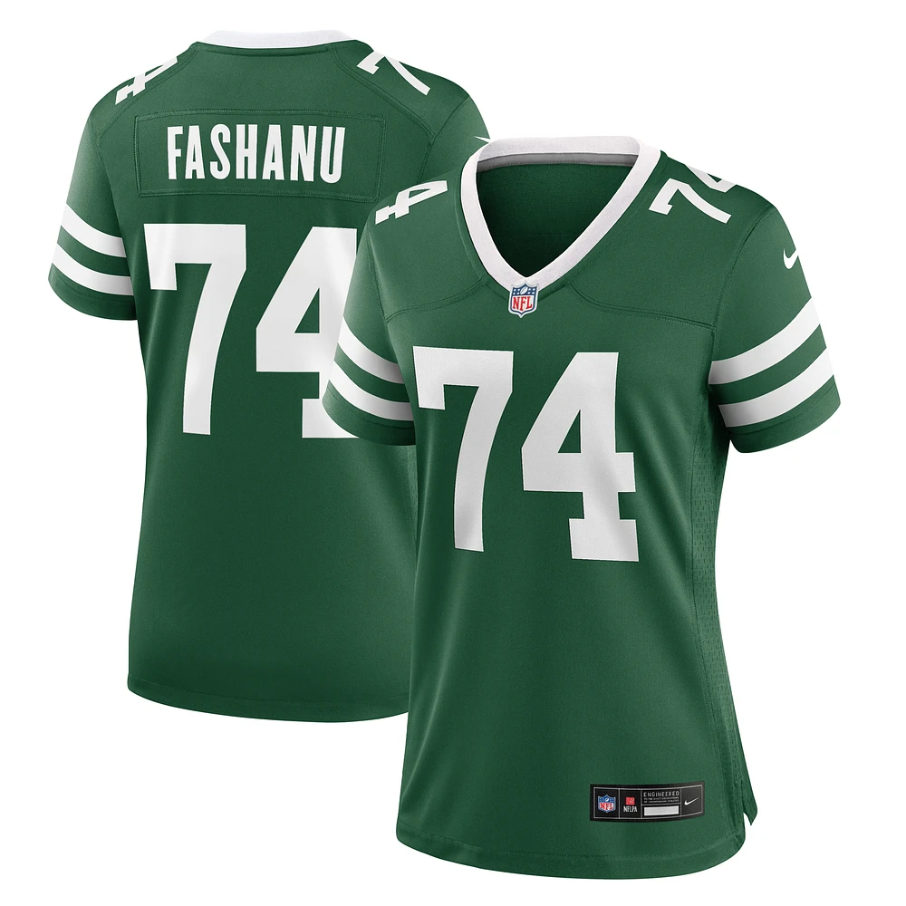 Women's Nike Olu Fashanu Legacy Green New York Jets Team Game Jersey