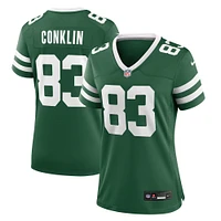 Women's Nike Tyler Conklin Legacy Green New York Jets Team Game Jersey