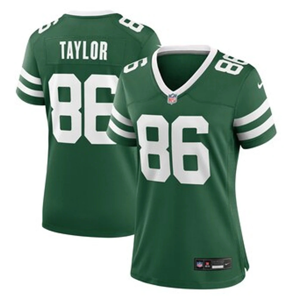 Women's Nike Malik Taylor Legacy Green New York Jets Team Game Jersey