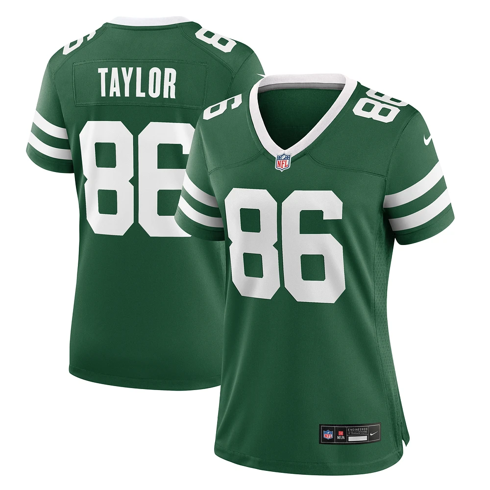 Women's Nike Malik Taylor Legacy Green New York Jets Team Game Jersey