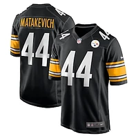 Men's Nike Tyler Matakevich  Black Pittsburgh Steelers Game Jersey