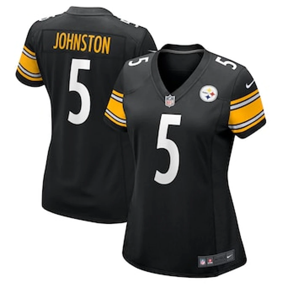 Women's Nike Cameron Johnston  Black Pittsburgh Steelers Game Jersey