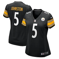 Women's Nike Cameron Johnston  Black Pittsburgh Steelers Game Jersey