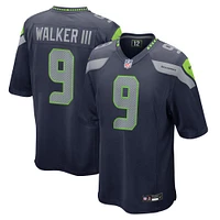 Men's Nike Kenneth Walker III  College Navy Seattle Seahawks Team Game Jersey