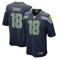 Men's Nike Marcus Simms  College Navy Seattle Seahawks Game Jersey