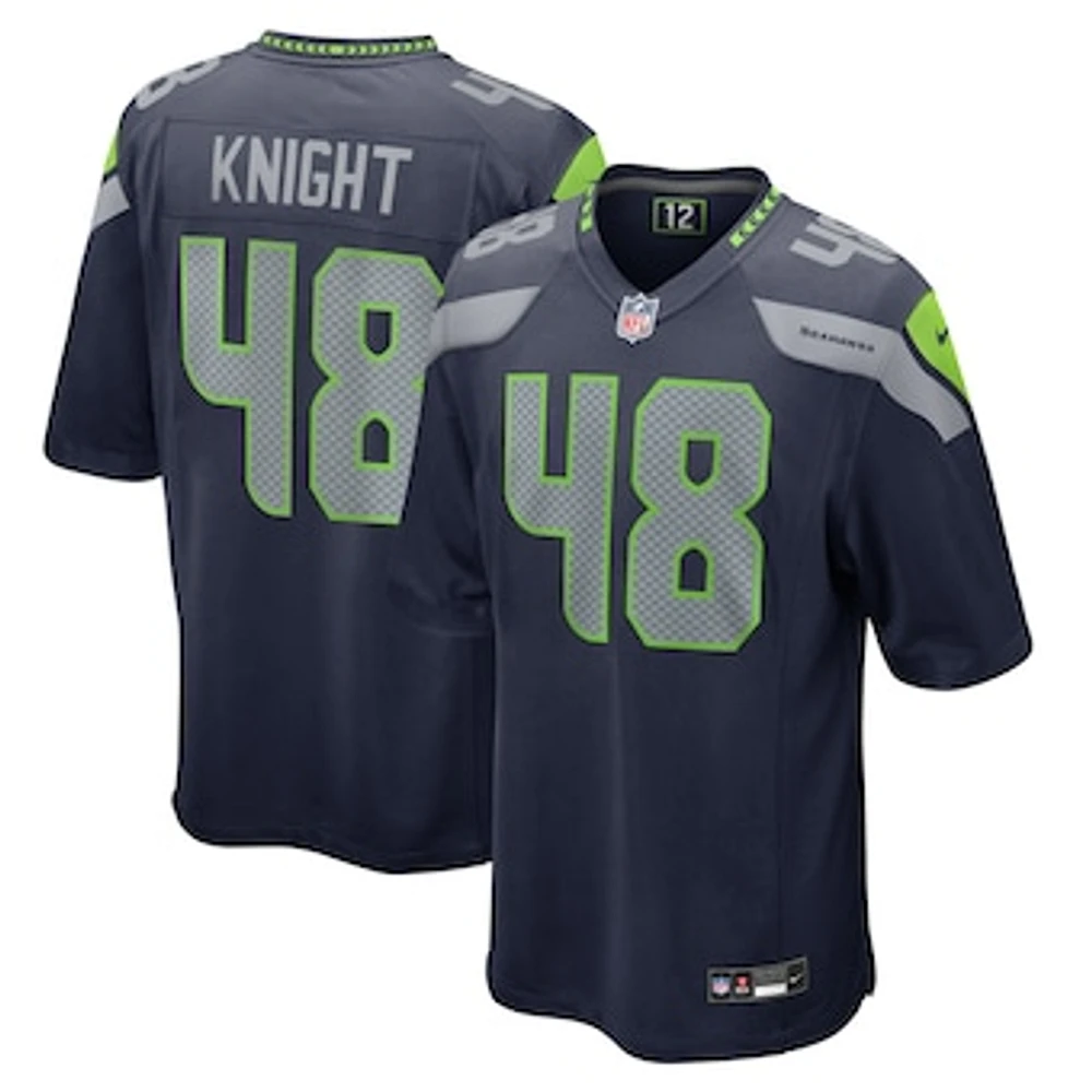 Men's Nike Tyrice Knight  College Navy Seattle Seahawks Game Jersey