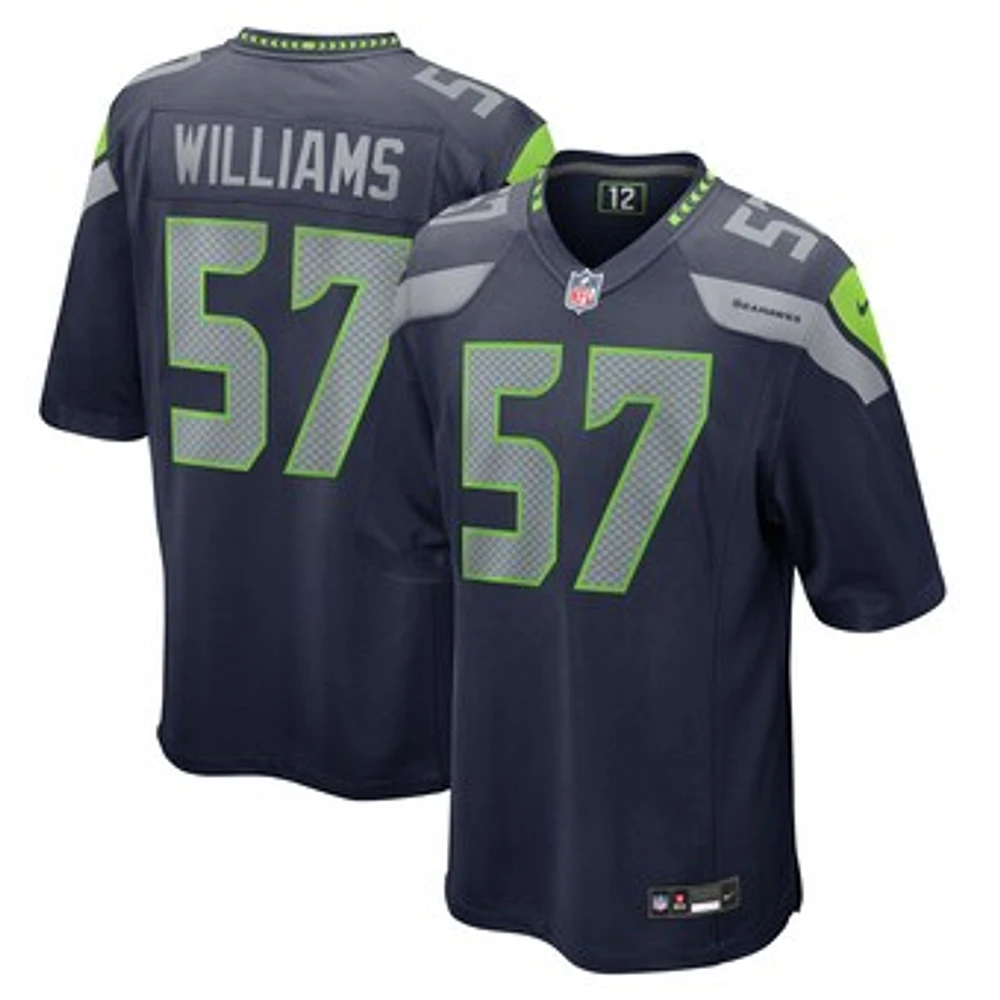 Men's Nike Connor Williams  College Navy Seattle Seahawks Game Jersey