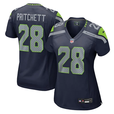 Women's Nike Nehemiah Pritchett  College Navy Seattle Seahawks Game Jersey