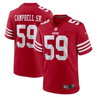 Men's Nike De'Vondre Campbell  Scarlet San Francisco 49ers Game Jersey