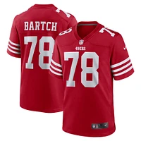 Men's Nike Ben Bartch  Scarlet San Francisco 49ers Game Jersey