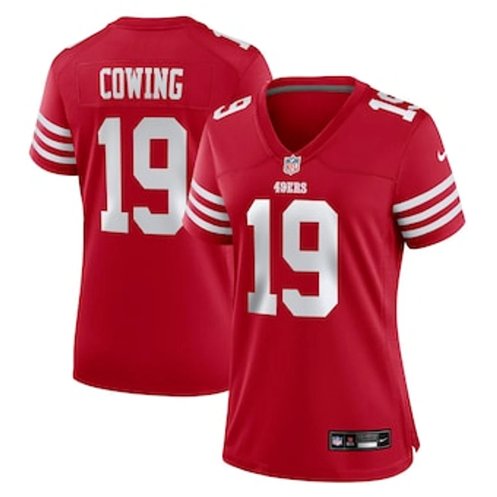 Women's Nike Jacob Cowing  Scarlet San Francisco 49ers Game Jersey