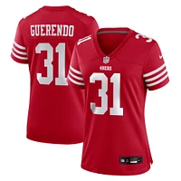 Women's Nike Isaac Guerendo  Scarlet San Francisco 49ers Game Jersey