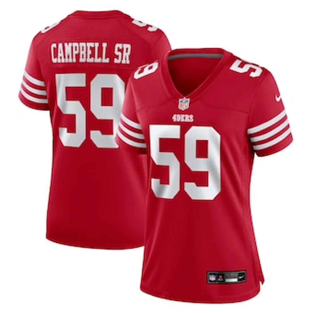 Women's Nike De'Vondre Campbell  Scarlet San Francisco 49ers Game Jersey