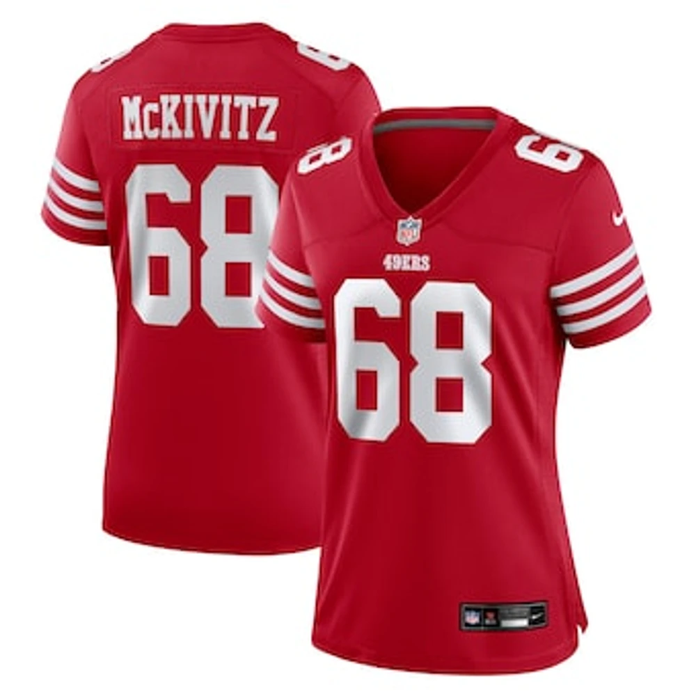 Women's Nike Colton McKivitz  Scarlet San Francisco 49ers Game Jersey