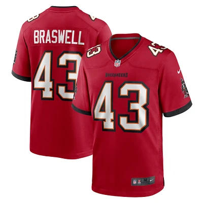 Men's Nike Chris Braswell  Red Tampa Bay Buccaneers Game Jersey