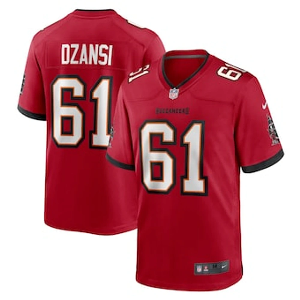 Men's Nike Silas Dzansi  Red Tampa Bay Buccaneers Game Jersey