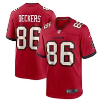 Men's Nike Evan Deckers  Red Tampa Bay Buccaneers Game Jersey