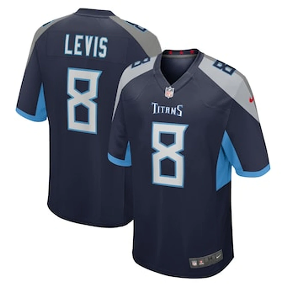 Men's Nike Will Levis  Navy Tennessee Titans Game Jersey