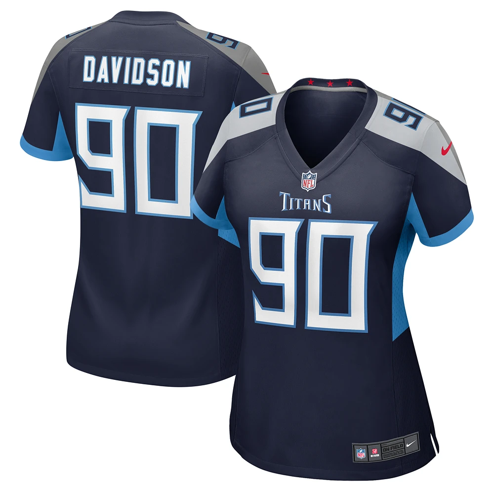 Women's Nike Marlon Davidson  Navy Tennessee Titans Game Jersey