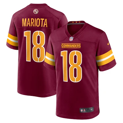 Men's Nike Marcus Mariota  Burgundy Washington Commanders Game Jersey