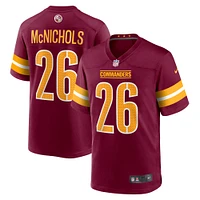 Men's Nike Jeremy McNichols  Burgundy Washington Commanders Game Jersey