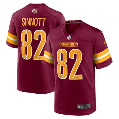 Men's Nike Ben Sinnott  Burgundy Washington Commanders Game Jersey