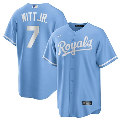 Men's Nike Bobby Witt Jr. Light Blue Kansas City Royals Alternate Replica Jersey